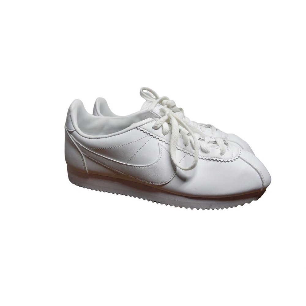 2018 Nike Classic Cortez Leather White Sneakers Women's Size 8 807471-102